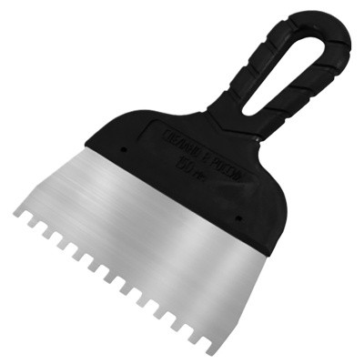 Шпатель зубчатый 300 мм, зубцы 8 × 8 мм BLACK EDITION DECOR