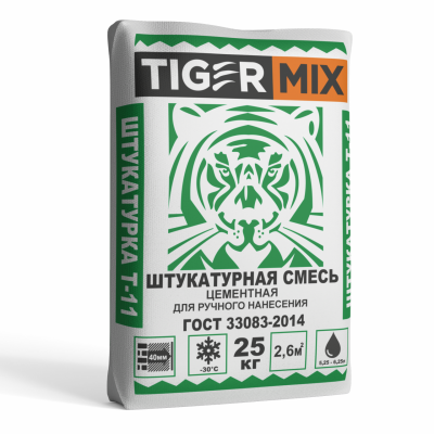 Штукатурка цементная Tigermix Т-11 25 кг